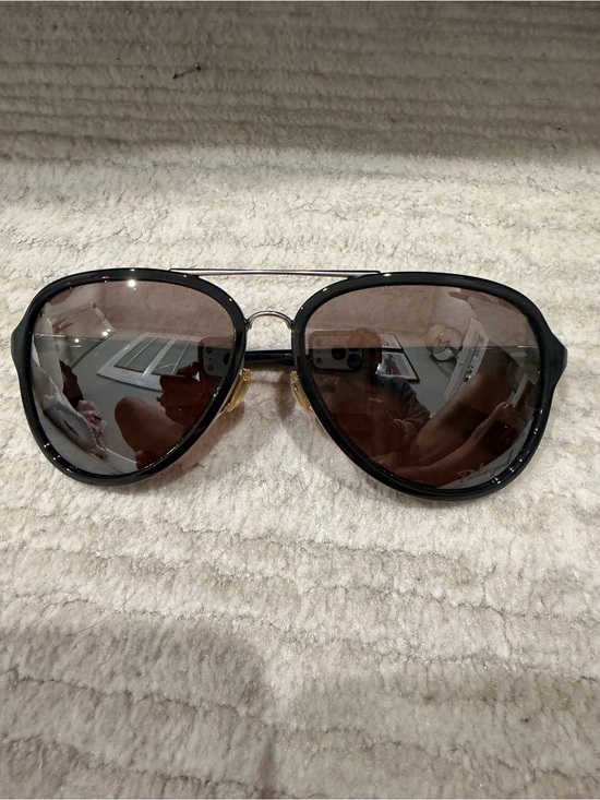 Oakley Accessories - Oakley Aviator Sunglasses Black Frame Brown Lenses